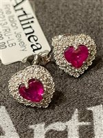 Orecchini Artlinea Donna in Oro bianco Rubino OD213/RU-LB - OD213/RU-LB